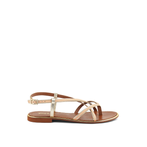 Pheobe Strappy Flat Sandals In Beige By Rag & Co (7.5 UK)