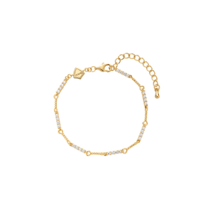 Pia Crystal Link Bracelet In Gold