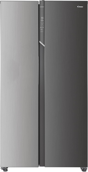 Candy CHSBSV5172EXKN, 90cm, Frost Free American Fridge Freezer, Stainless Steel