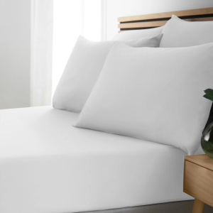 So Soft Non-Iron Fitted Sheet - White Super King 185x200cm
