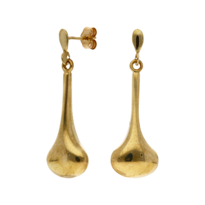 Pre-Owned 9ct Yellow Gold Droplet Earrings