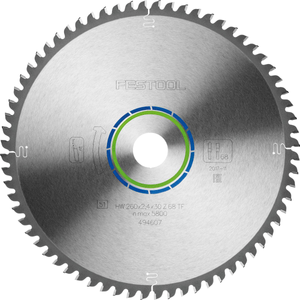 Festool 260mm 64T Aluminium Mitre Saw Blade for KS 120 260x2.4x30mm (No Box) 494607