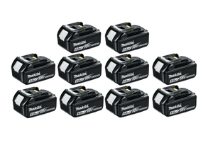 Makita 18v LXT 5.0Ah Battery Li-Ion - Pack of 10 - BL1850 197280-8