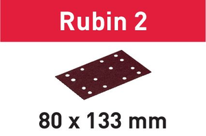Festool Rubin 2 80x133mm Sanding Sheets P180 Grit – Pack of 50 – 499052