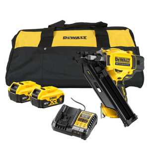 Dewalt 18v Cordless Brushless 90mm 1st Fix Nailer with 2 x 5ah Batteries