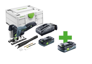 Festool 18v Jigsaw Carvex PSC 420 - 2 x 4ah Batteries- 577236