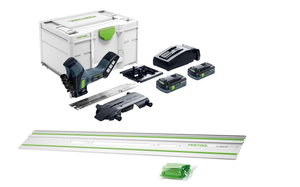 Festool 18v Insulation Saw ISC 240 - 4ah Batteries & Rail - 577231