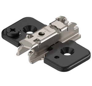 Blum Mounting Plate  Onyx Black  0mm Cruciform Screw-On 173H7100OB