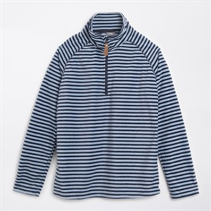 Trespass Womens Silvana Striped 1/2 Zip Fleece Cool Blue