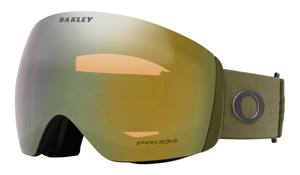 Oakley Flight Deck L Prescription Ski Goggles - Matte New Dark Brush, Oakley Snow Prizm Sage Gold Iridium