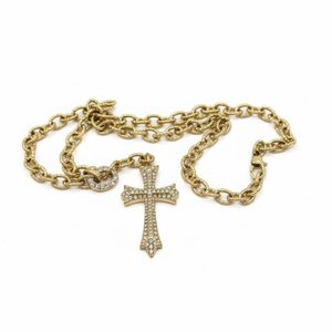 Cross Pendant Necklace Yellow Gold