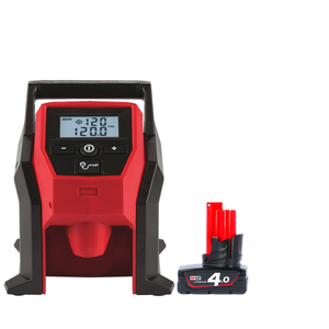 Milwaukee M12BI M12 Li-ion Cordless Sub Compact Inflator With 1 x 4.0Ah Battery