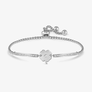 Nomination Milleluci Silver Clover Toggle Bracelet 028016/006