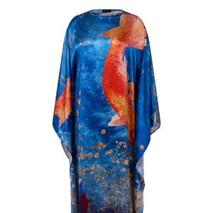 Manami Silk Kaftan Dress (one size)