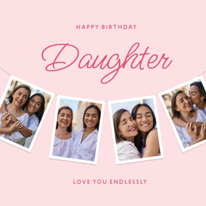 Moonpig Happy Birthday Daughter Love You Endlessly Photo Upload Card
