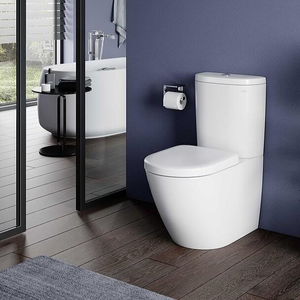 TOTO NC Close Coupled Rimless Toilet with Tornado Flush and Soft Close Seat