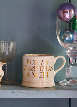 Seconds Gold Toast Christmas Angel Small Mug