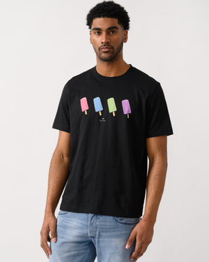 PS Paul Smith Mens Regular Fit Lollies T-Shirt - 79 Black