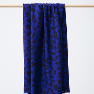 Tissu twill viscose - Urban Leo bleu cobalt
