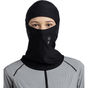 Buff Unisex Hinged Thermone Solid Balaclava - One Size / Black