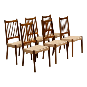 Mid-Century Arne Hovmand-Olsen for Mogens Kold Danish Dining Chairs C.1960-1970