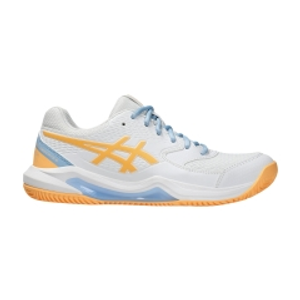 ASICS Gel Dedicate 8 Padel - White/Orange Glow