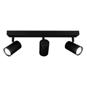 LED Ceiling Spotlight With 3 Lights - 3W - Daylight - Dimmable - Adjustable - Black - Rectangular