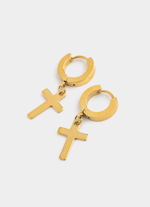 Vendetta Saint Hoop Earrings - 18K Gold Plated