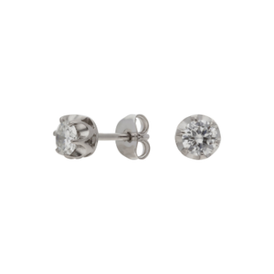 Pre-Owned 18ct White Gold 0.67ct Diamond Stud Earrings