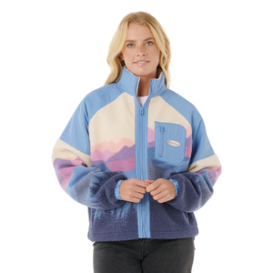 Rip Curl Womens Oceanic Polar Full Zip Fleece - S / Multico