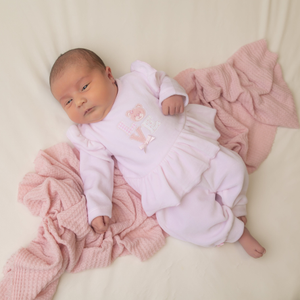 Pink Teddy Love Top & Trousers Set