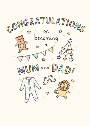 Congratulations On Becoming A Mum And Dad Card