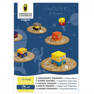 Kit créatif 5 Soucoupes volantes + 6 Super-héros