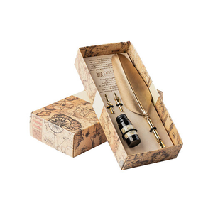 Coffret Écriture Plume or - 3 embouts