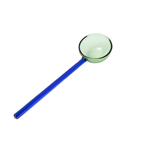 Cuillère en verre Vert / bleu