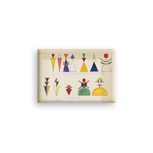 Magnet Vassily Kandinsky - Dessins préparatoires pour la mise en scène de Tableaux d'une exposition