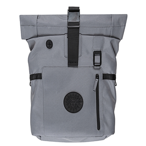 Sac à dos gris Emblèmes
