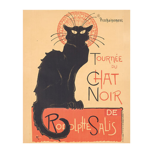 Reproduction Théophile Alexandre Steinlen - Tournée du Chat noir de Rodolphe Salis, 1896 - 24x30cm