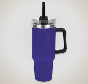40 oz. Intrepid Stainless Steel Tumbler with Straw - Recycled Purple