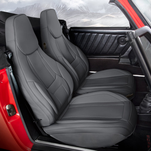 Porsche 911 Seat Covers - Custom-Fit, Comfort Leather, Easy Install - Front Seat / Bucket Seats