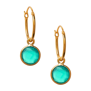 Green Onyx Power Stone Earrings