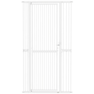 PawHut 180cm Extra Tall Pet Gate with 3.5 cm Narrow Gap, Pressure Mounted No Drilling Cat Gate for Doorways, 77-104cm Width