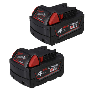 M18B4 18V M18™ 4.0Ah Red Lithium-Ion Battery (Pack of 2)