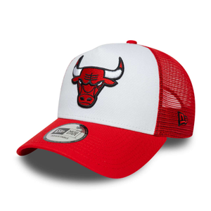 New Era Mens Chicago Bulls 9FORTY Side Patch Trucker Cap - Red - OSFM - One Size / Red