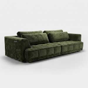 Tignes – Electric Seat Extension Sofa Olive High Back