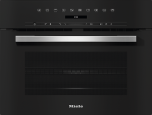 Miele H7145BM, Compact Combination Oven, Black