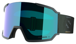 Salomon S-View 3 Ski Goggles - Green Gables, Salomon Snow Universal Mid Blue