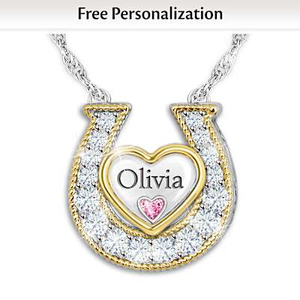 Lucky To Have You, Granddaughter Personalized Necklace