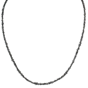 Genuine Black Diamond Rough Strand Necklace - 25.00 Carat Diamond Weight (19")