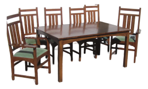 Stickley 7 Pc Harvey Ellis Dining Set